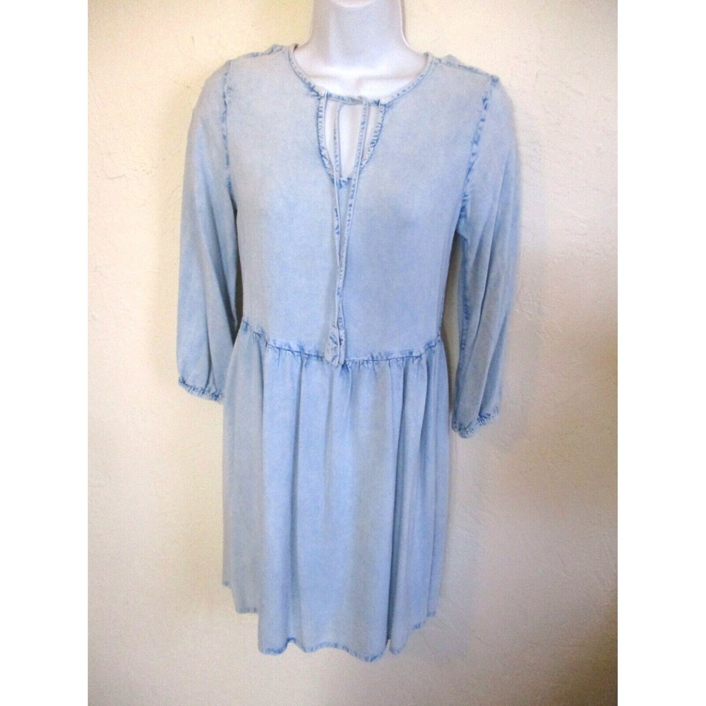 D&Kade Pull Over Acid Wash Shirt Dress Size Small